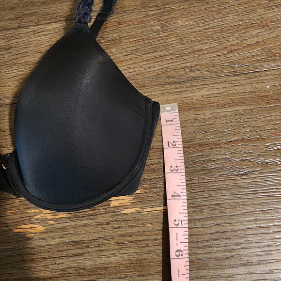 Natori Pure Luxe Custom Coverage Contour Bra, Black 36D - Picture 4 of 11